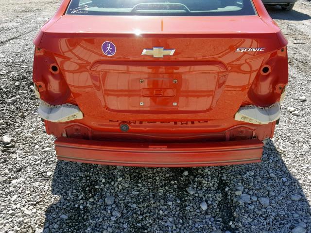 1G1JB5SH5D4112332 - 2013 CHEVROLET SONIC LS 红色 照片 9