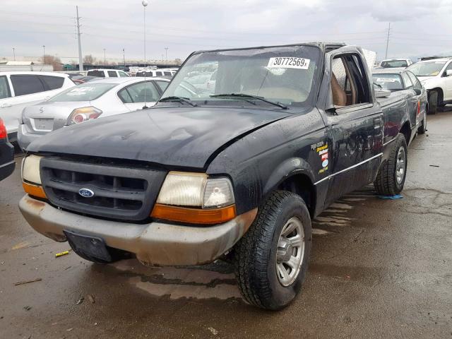 1FTYR10C1WTA76133 - 1998 FORD RANGER BLACK photo 2