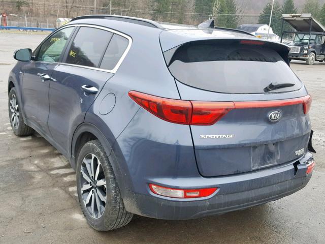 KNDPNCAC0J7393145 - 2018 KIA SPORTAGE E BLUE photo 3