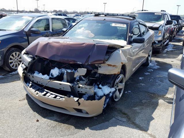 2C3CDXAT6DH686134 - 2013 DODGE CHARGER PO BROWN photo 2