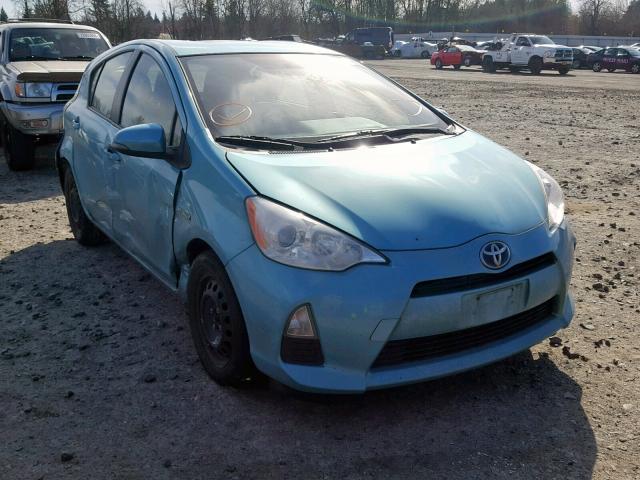 JTDKDTB31E1062112 - 2014 TOYOTA PRIUS C BLUE photo 1