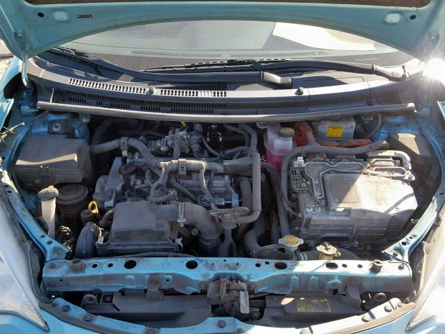 JTDKDTB31E1062112 - 2014 TOYOTA PRIUS C BLUE photo 7