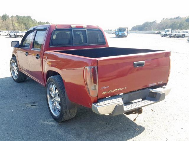 1GCCS136948183242 - 2004 CHEVROLET COLORADO RED photo 3