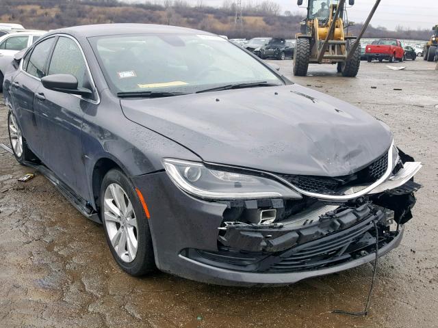 1C3CCCFB8GN182952 - 2016 CHRYSLER 200 LX GRAY photo 1