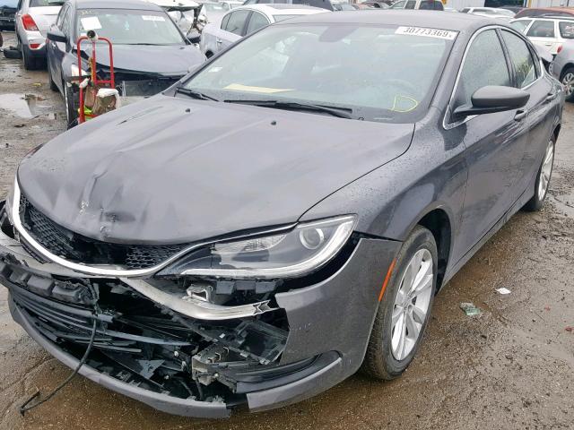 1C3CCCFB8GN182952 - 2016 CHRYSLER 200 LX GRAY photo 2