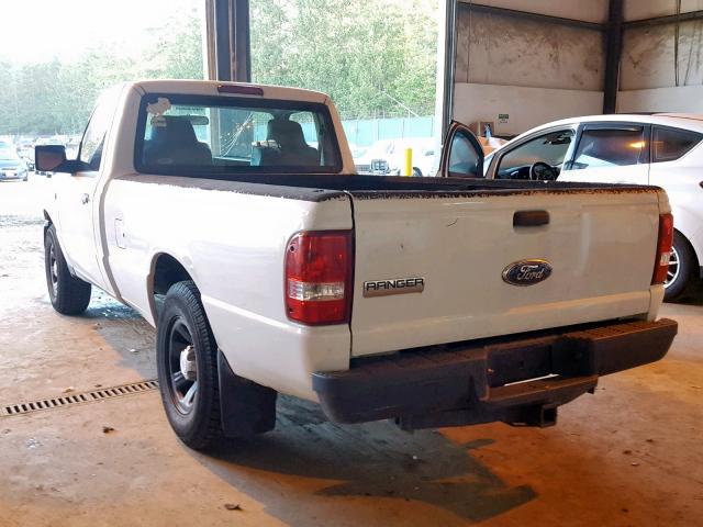 1FTYR10D99PA24044 - 2009 FORD RANGER WHITE photo 3