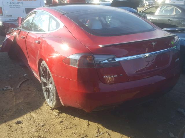 5YJSA1E48JF247132 - 2018 TESLA MODEL S Կարմիր լուսանկար 3