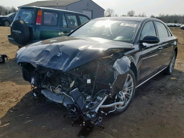 WAUR2AFDXDN020196 - 2013 AUDI A8 L QUATT BLACK photo 2