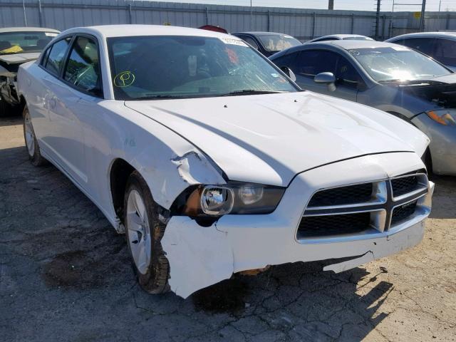 2C3CDXBG9EH130645 - 2014 DODGE CHARGER SE WHITE photo 1