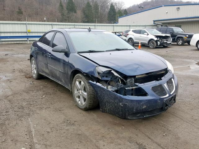 1G2ZH57N184157723 - 2008 PONTIAC G6 GT BLUE photo 1