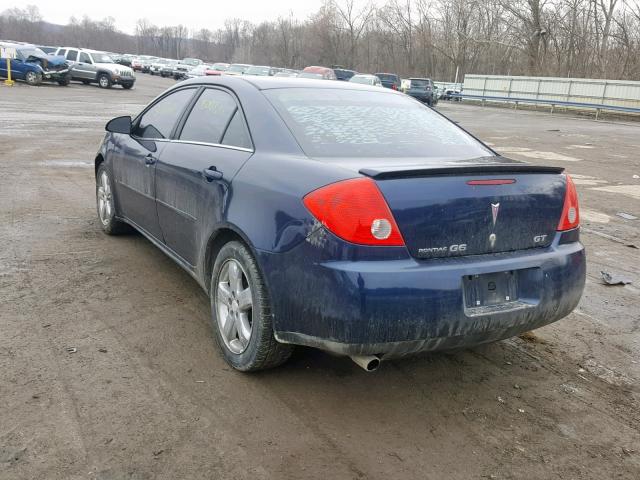 1G2ZH57N184157723 - 2008 PONTIAC G6 GT BLUE photo 3