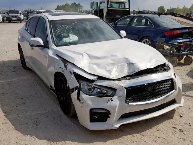 JN1BV7AR1EM696483 - 2014 INFINITI Q50 BASE WHITE photo 1