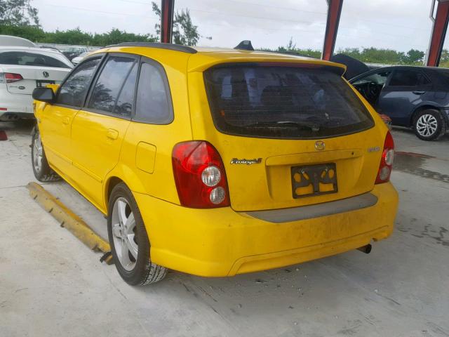 JM1BJ245931135239 - 2003 MAZDA PROTEGE PR YELLOW photo 3