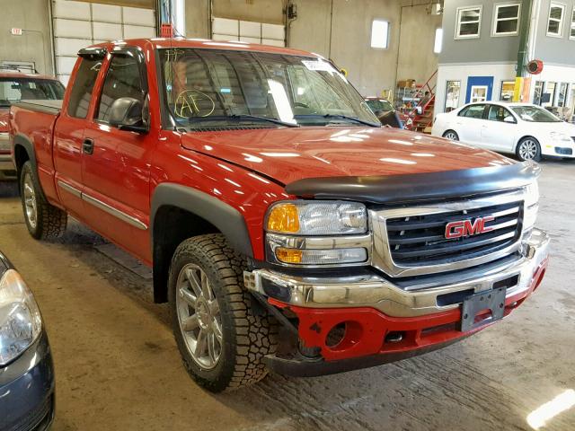 2GTEK19B351292703 - 2005 GMC NEW SIERRA RED photo 1