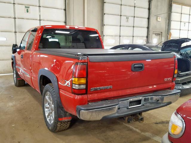 2GTEK19B351292703 - 2005 GMC NEW SIERRA RED photo 3