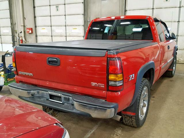 2GTEK19B351292703 - 2005 GMC NEW SIERRA RED photo 4