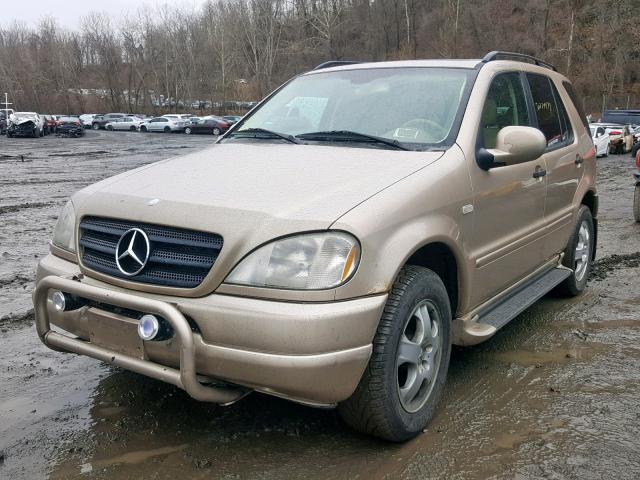 4JGAB54E41A245764 - 2001 MERCEDES-BENZ ML 320 GOLD photo 2