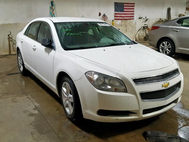 1G1ZA5EUXCF200777 - 2012 CHEVROLET MALIBU LS WHITE photo 1