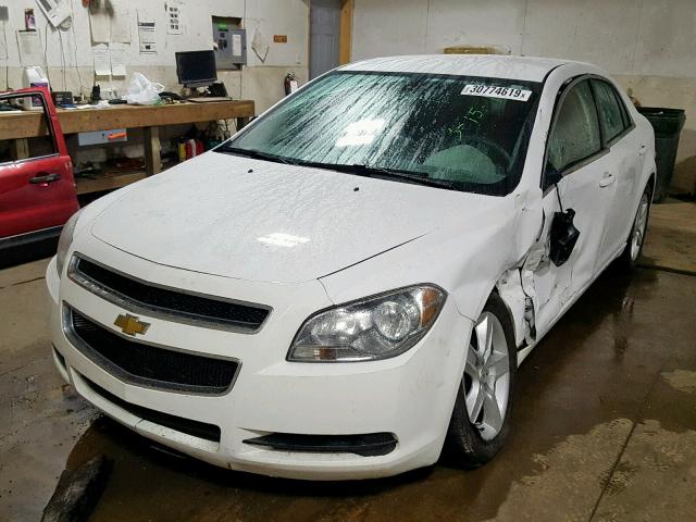 1G1ZA5EUXCF200777 - 2012 CHEVROLET MALIBU LS WHITE photo 2