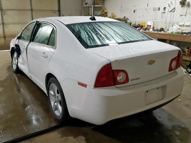 1G1ZA5EUXCF200777 - 2012 CHEVROLET MALIBU LS WHITE photo 3