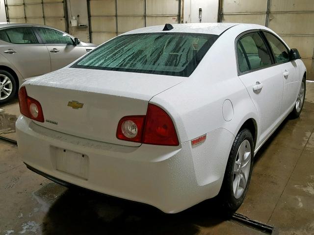 1G1ZA5EUXCF200777 - 2012 CHEVROLET MALIBU LS WHITE photo 4