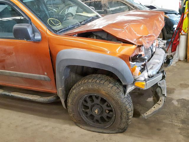 1GCDT19E678120197 - 2007 CHEVROLET COLORADO ORANGE photo 9