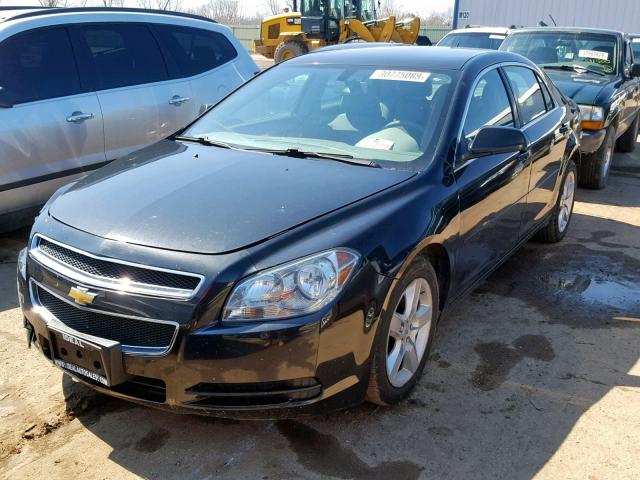1G1ZB5E11BF121094 - 2011 CHEVROLET MALIBU LS BLACK photo 2