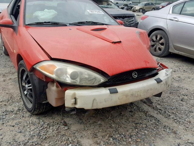 1ZWHT61L425608575 - 2002 MERCURY COUGAR V6 RED photo 9