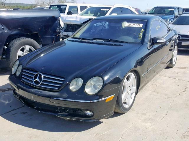 WDBPJ75J65A044185 - 2005 MERCEDES-BENZ CL 500 BLACK photo 2