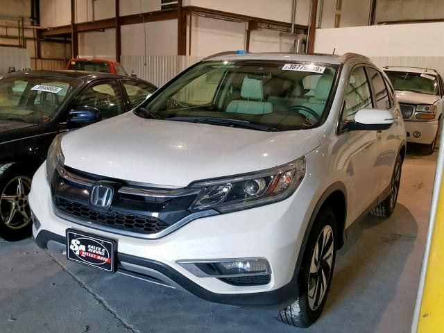 5J6RM4H97FL096412 - 2015 HONDA CR-V TOURI WHITE photo 2