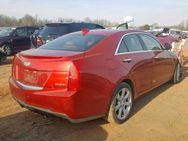 1G6AJ5SX6F0126223 - 2015 CADILLAC ATS PERFOR RED photo 4