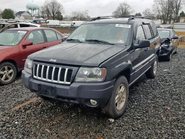 1J4GW48S94C338134 - 2004 JEEP GRAND CHER BLACK photo 2