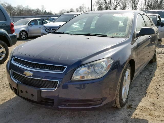 1G1ZB5EB7AF125156 - 2010 CHEVROLET MALIBU LS BLUE photo 2