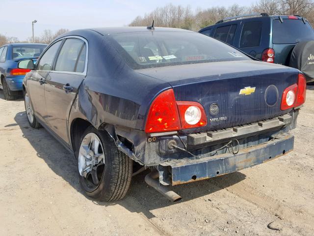 1G1ZB5EB7AF125156 - 2010 CHEVROLET MALIBU LS BLUE photo 3