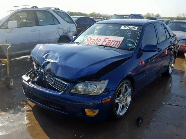 JTHBD182410014394 - 2001 LEXUS IS 300 BLUE photo 2