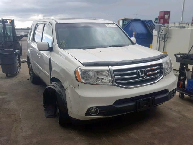 5FNYF3H31FB012265 - 2015 HONDA PILOT SE WHITE photo 1