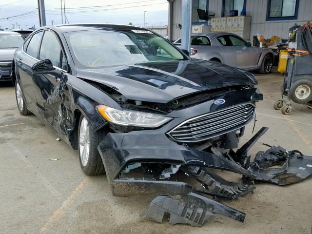 3FA6P0UU8JR122194 - 2018 FORD FUSION S H BLACK photo 1