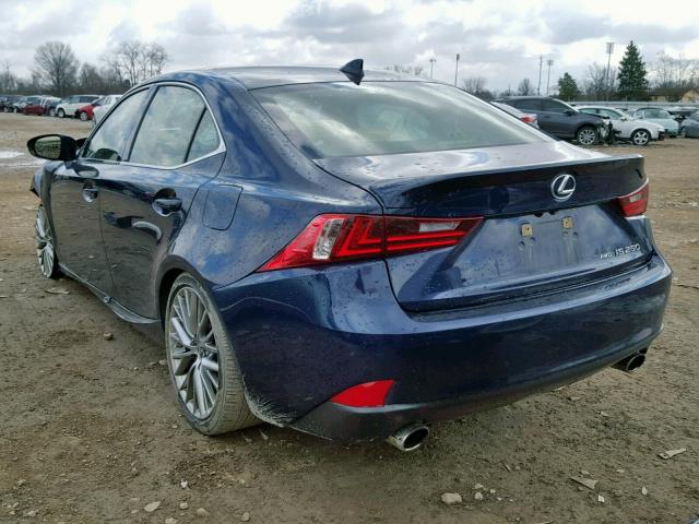 JTHCF1D21F5016134 - 2015 LEXUS IS 250 BLUE photo 3