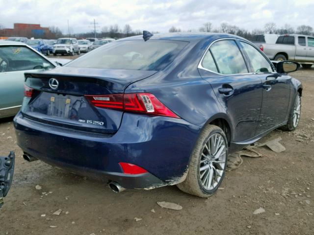 JTHCF1D21F5016134 - 2015 LEXUS IS 250 BLUE photo 4