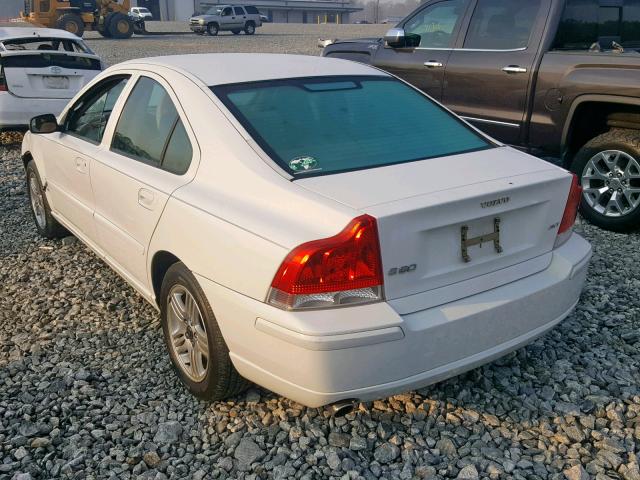 YV1RS592662540804 - 2006 VOLVO S60 2.5T WHITE photo 3