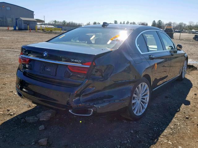 WBA7E4C51JGV23595 - 2018 BMW 740 XI BLACK photo 4