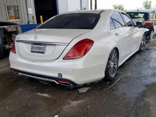 WDDUG8CB9FA076771 - 2015 MERCEDES-BENZ S 550 WHITE photo 4