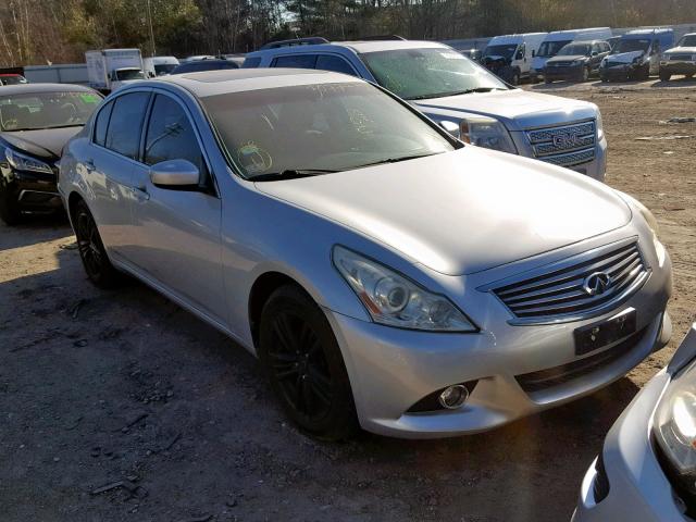 JN1CV6AR4AM454635 - 2010 INFINITI G37 SILVER photo 1