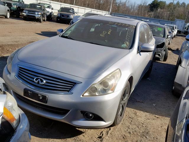 JN1CV6AR4AM454635 - 2010 INFINITI G37 SILVER photo 3