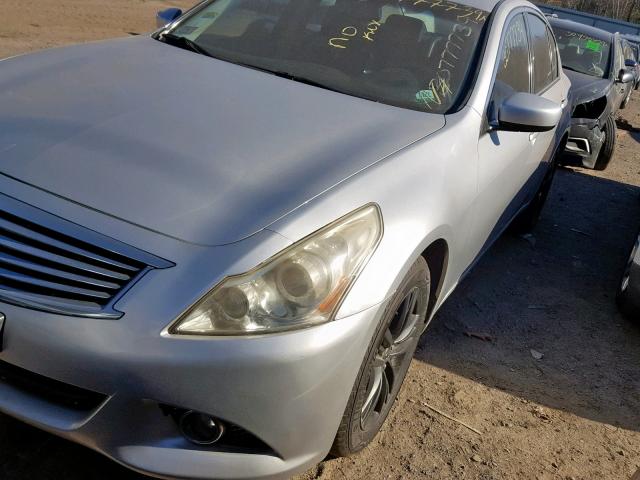 JN1CV6AR4AM454635 - 2010 INFINITI G37 SILVER photo 4