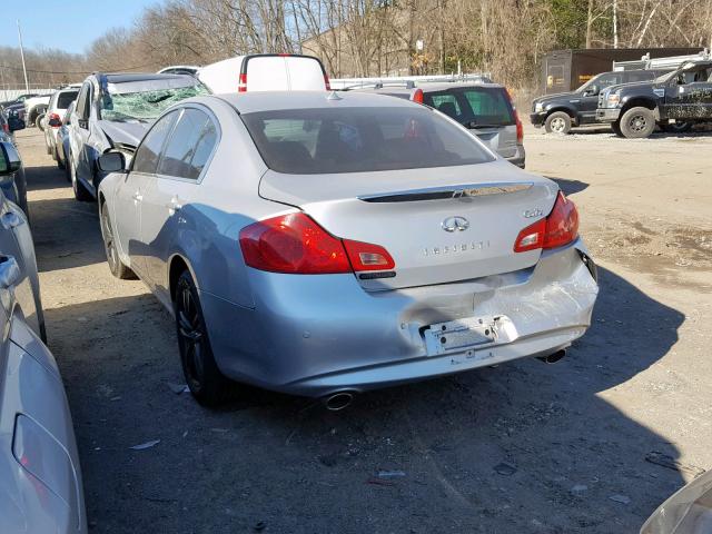 JN1CV6AR4AM454635 - 2010 INFINITI G37 SILVER photo 6