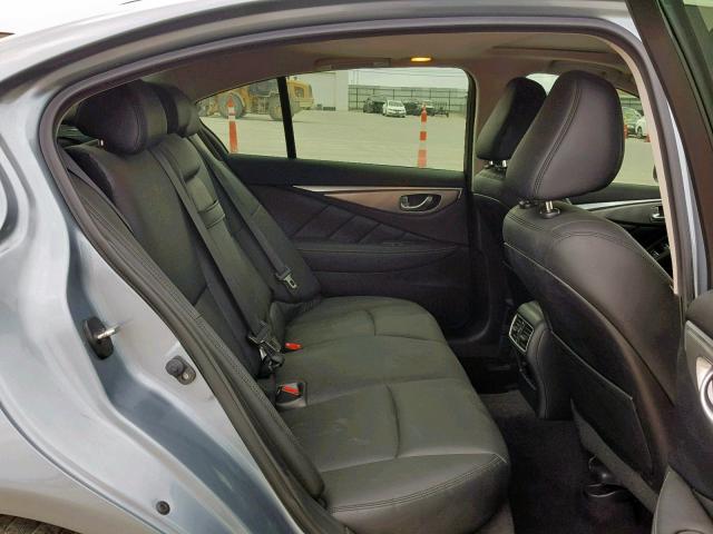 JN1BV7AP1FM345721 - 2015 INFINITI Q50 BASE BLUE photo 6