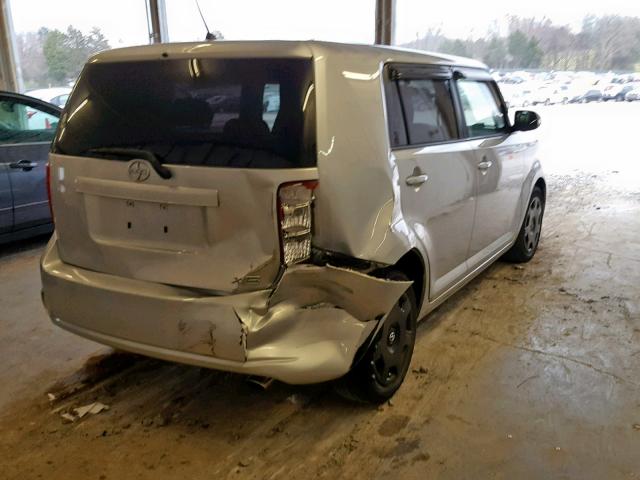 JTLZE4FE1A1113278 - 2010 TOYOTA SCION XB SILVER photo 4