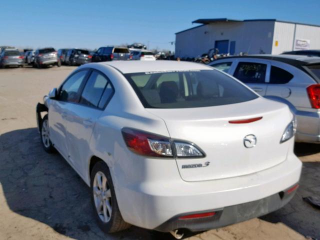 JM1BL1SF3A1133094 - 2010 MAZDA 3 I WHITE photo 3