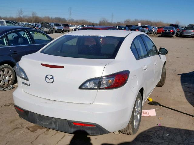 JM1BL1SF3A1133094 - 2010 MAZDA 3 I WHITE photo 4